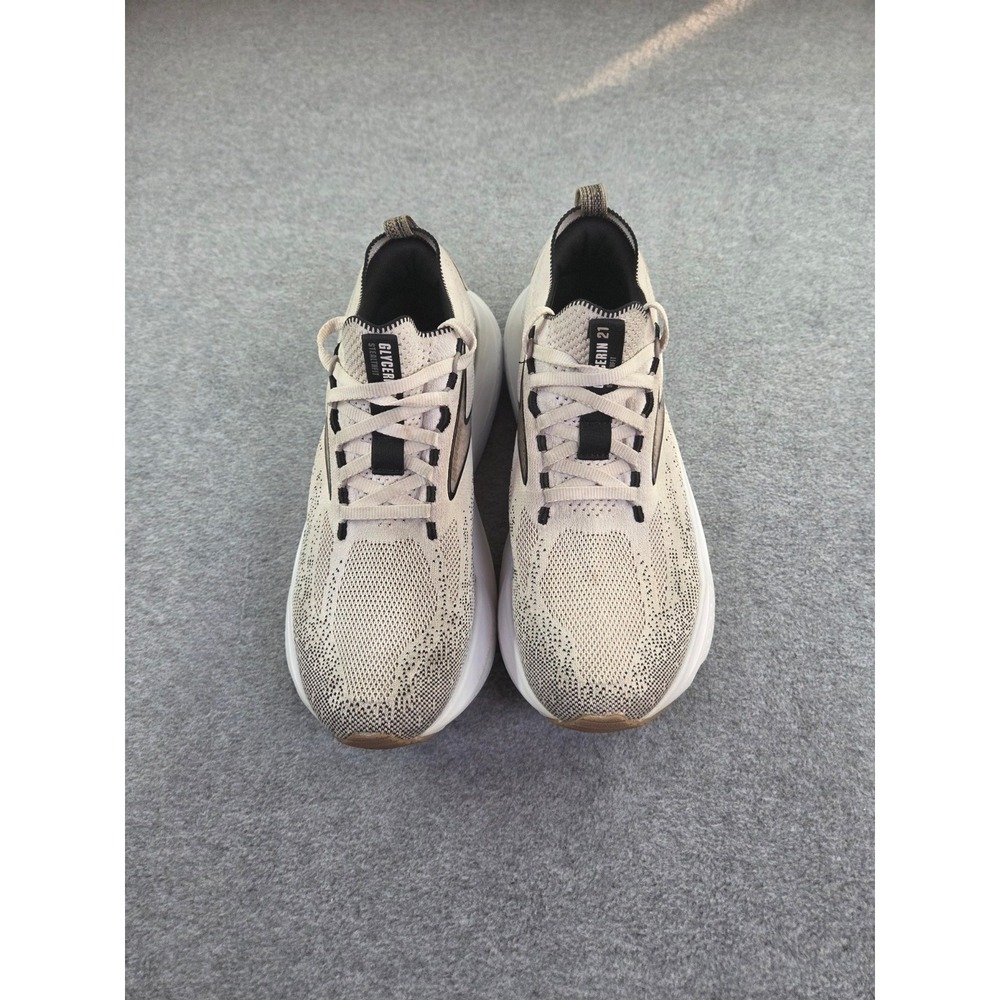 Brooks Womens Glycerin StealthFit 21 Running Shoes 8.5 Beige Gorpcore Athleisure